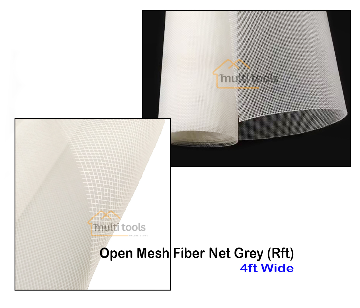 Fiber Net White For Aluminium Window 4ft
